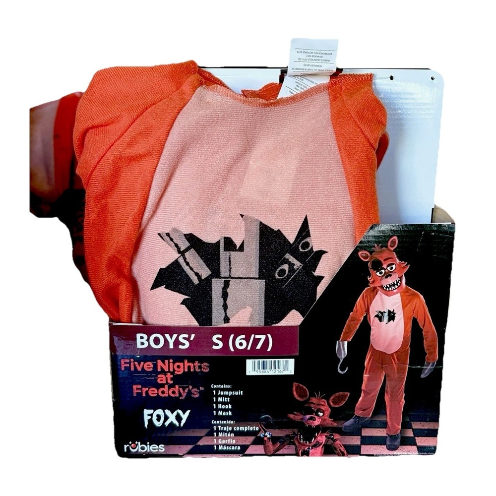 Freddy's Foxy boys' costume w/ Mask & Hook, Medium (8)